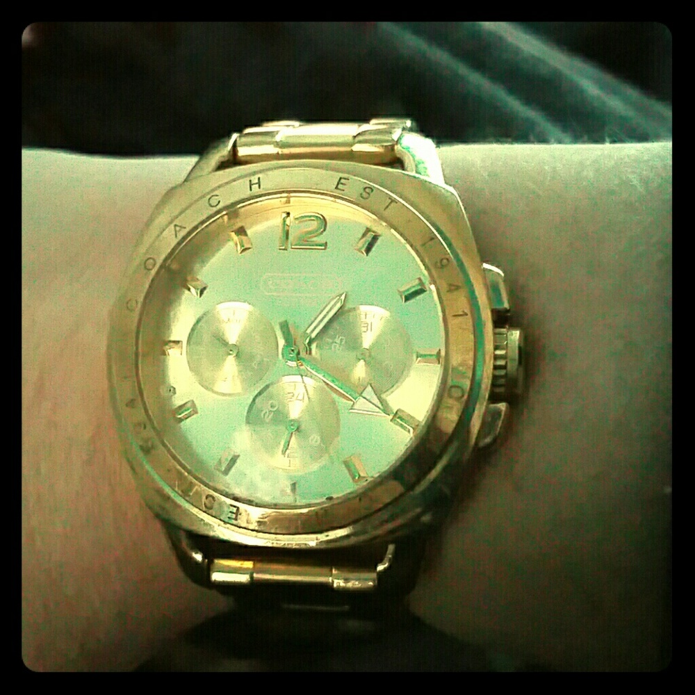 Coach Gold Boyfriend Watch